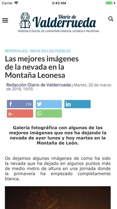 Diario de Valderrueda screenshot 2