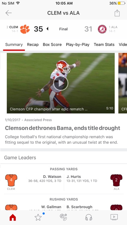 ESPN: Live sports & scores screenshot-3