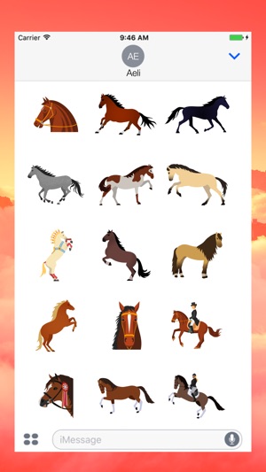 Horse Emojis for iMessage(圖1)-速報App