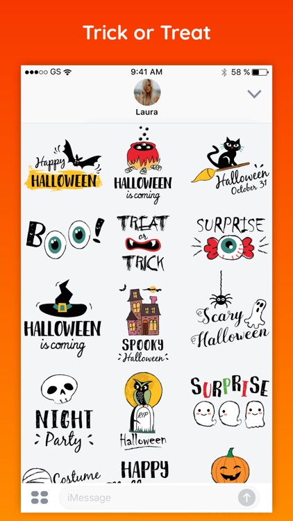 Emoji Halloween Party Stickers