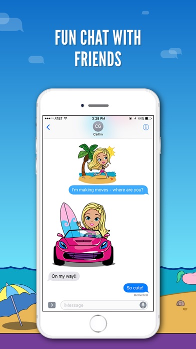 Barbie Stickers - Malibu Beach screenshot 4