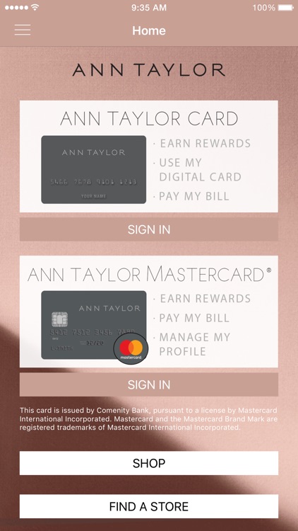 Ann Taylor Card