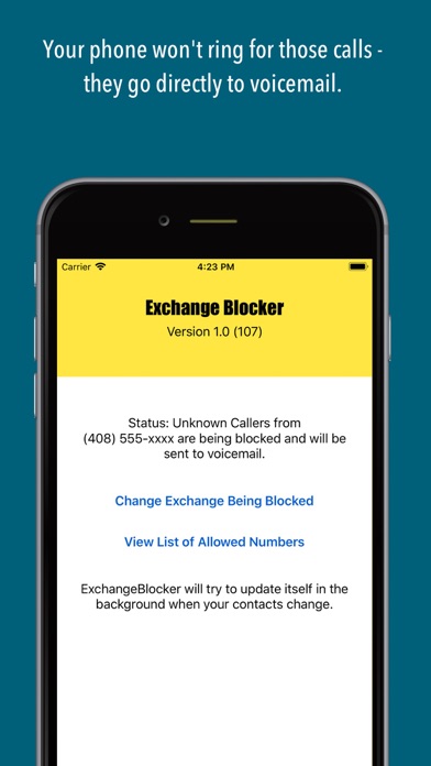 ExchangeBlocker screenshot 2