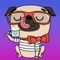 Text your friends with these adorable pug emoji stickers
