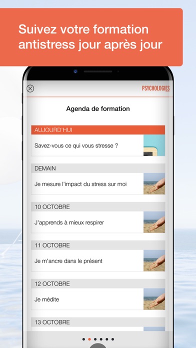 Zéro Stress - Psychologies - Etre zen et se relaxer avec un coaching personnalisé: conseils et quizz pour soulager la fatigue, la tension et les émotions négatives. Dites non à l'angoisse, préservez votre santé et votre mental! La 1ère app psycho. Screenshot 3