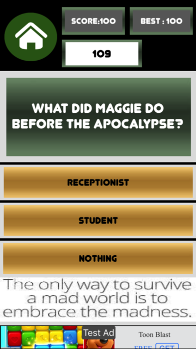 Popular Zombie TV Show Quiz screenshot 2