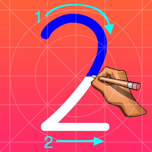 Trace Letters Level 2 - Number iOS App