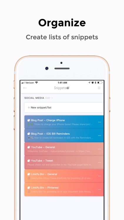Snippeta - copy, paste, manage screenshot-3