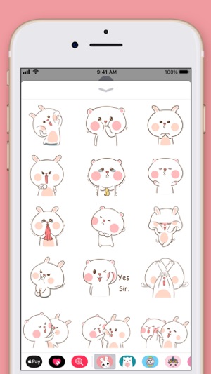 Cute Rabbit Kawaii Stickers(圖3)-速報App