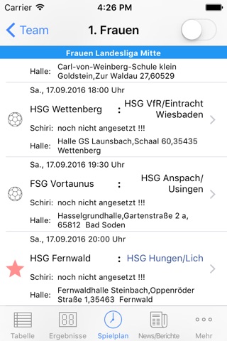 HSG Hungen/Lich screenshot 2