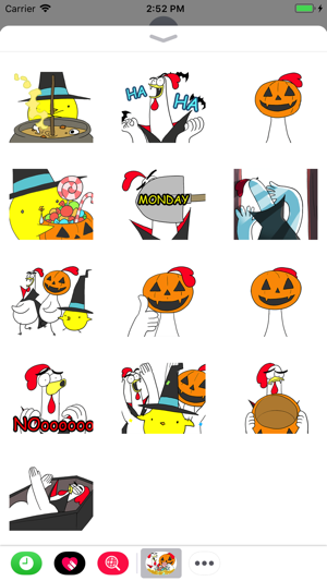 Chicken Bro Halloween Sticker(圖3)-速報App