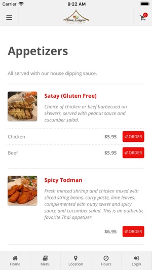 Siam Ginger Thai Ordering(圖2)-速報App