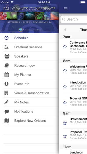 Fall 2018 NSF Grants Conf.(圖2)-速報App
