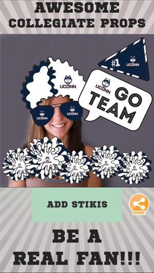 UConn Huskies Selfie Stickers(圖2)-速報App