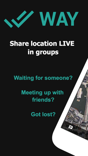 WAY - Share GPS location LIVE in groups