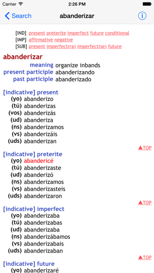 Spanish Conjugation(圖2)-速報App