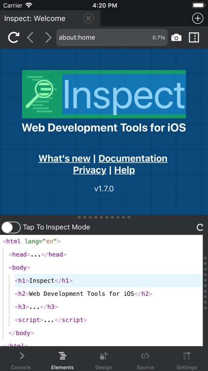 Inspect Browser