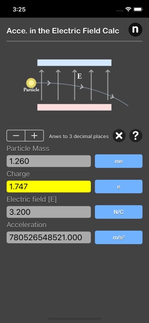 Acce. in Electric Field Calc(圖4)-速報App