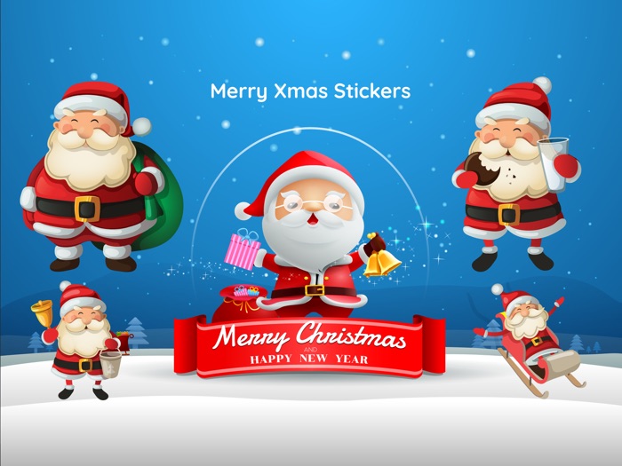 100 Merry Christmas Stickers