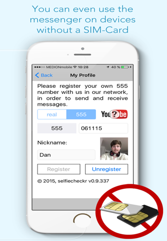 SelfieCheckr E2E Messenger screenshot 3