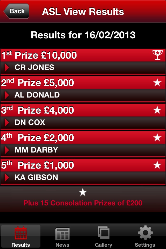 Army Sports Lottery App screenshot 2