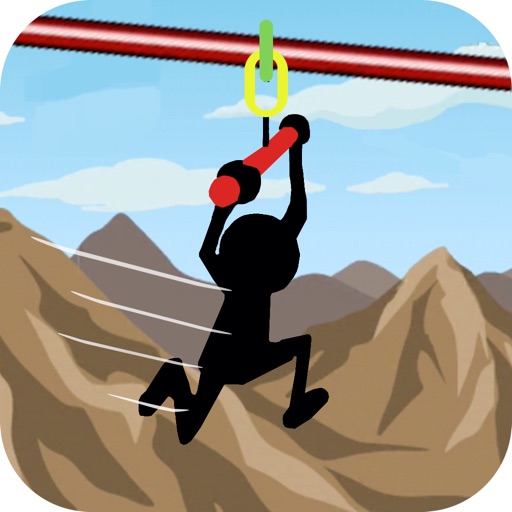 Rope Stickman-Jump to the End iOS App