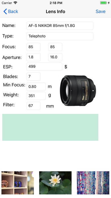 DSLR Lens Master for Nikon screenshot 2