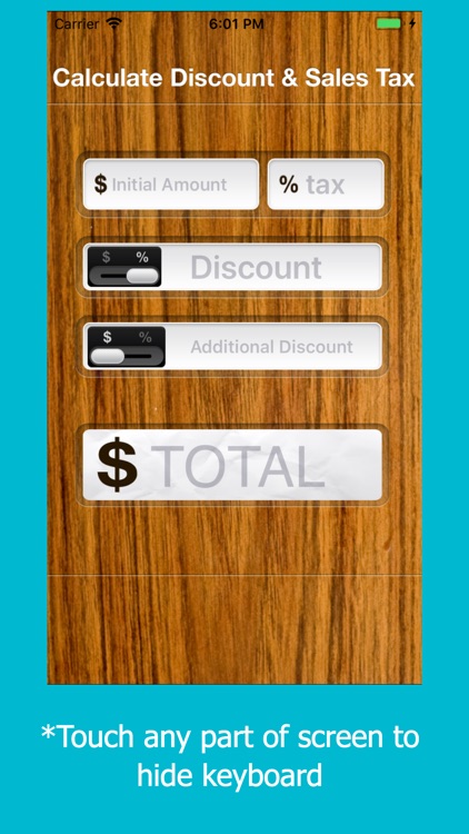 Calculate Discount & Sales Tax