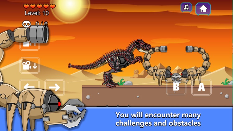 T-Rex Dinosaur Fossils Robot Age