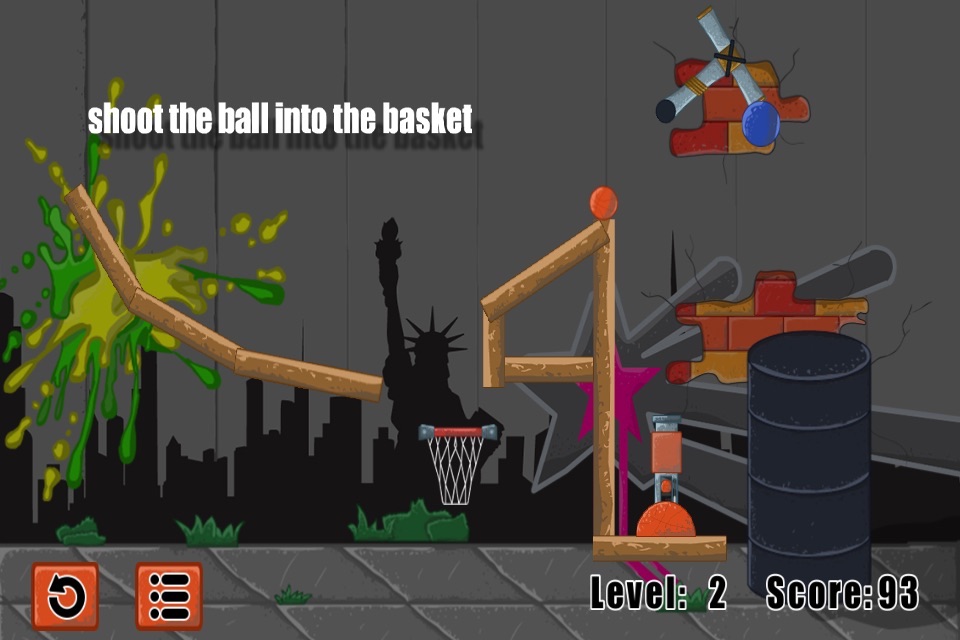 Cañón de baloncesto juego screenshot 3