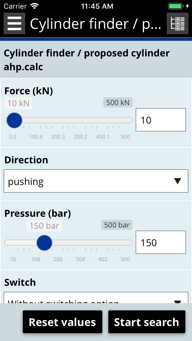 Hydraulics calculator