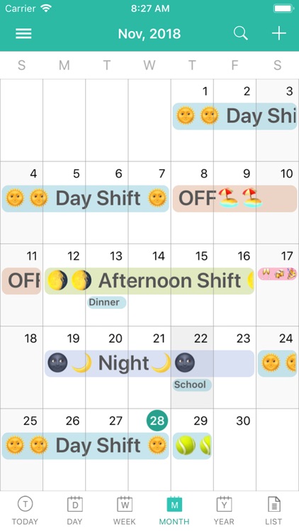 ShiftView - Shift Calender app