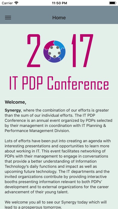 PDP Conference Manager screenshot 2