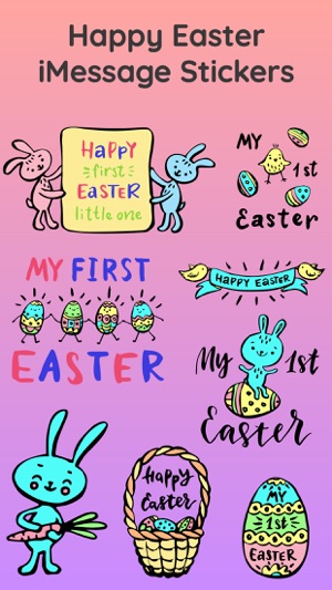 Happy Easter Bunny & Egg Emoji(圖1)-速報App