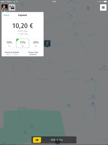 FREENOW - Taxi and more screenshot 2