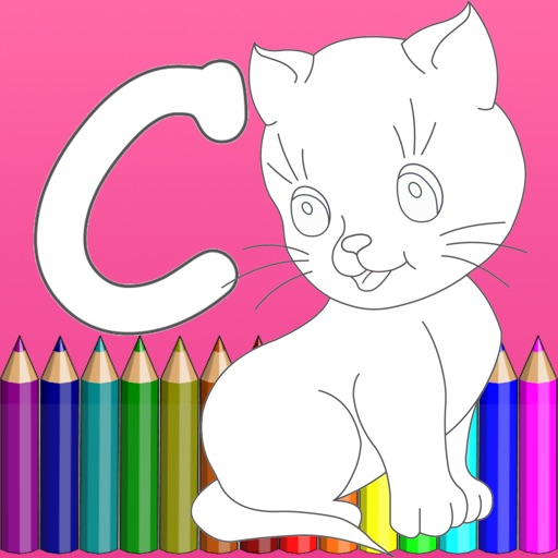 A-Z English Easy Coloring Book