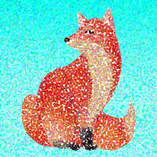 Animated Doted Animals Love Stickers