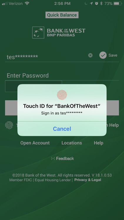 Bank of the West Mobile App