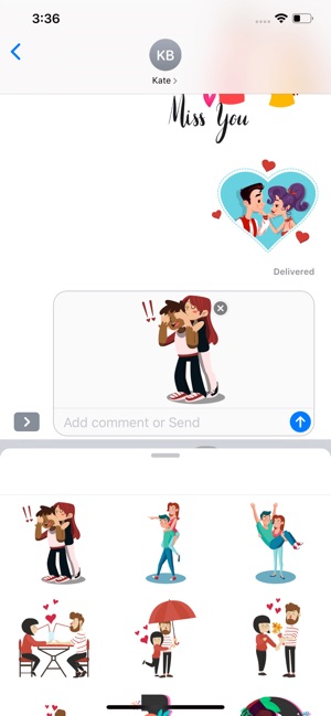 Hugging Couple Stickers(圖3)-速報App