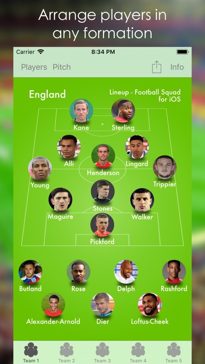 Lineup - Football Squad screenshot-0