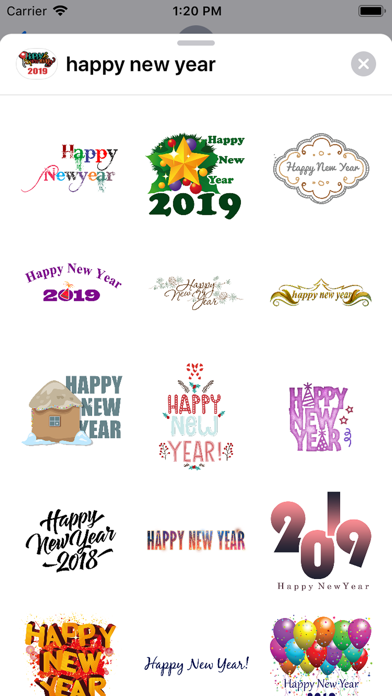 How to cancel & delete Happy New Year 2019 Sticker from iphone & ipad 1