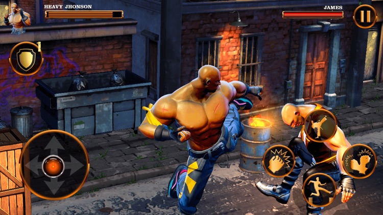 Hero Fighting Street Gangs