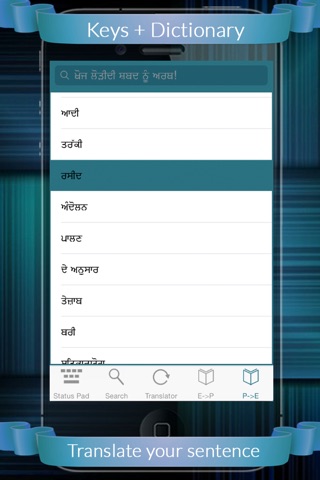 Eng Punj Dictionary + Keys screenshot 2