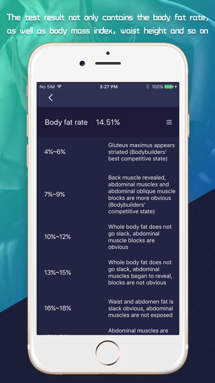 Body fat % - Percentage Calculator & BMI tracker screenshot-4