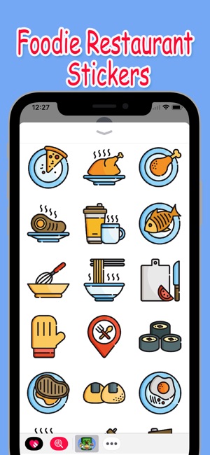 Foodie Restaurant Stickers(圖2)-速報App