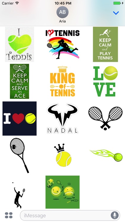 I Love Tennis Sticker