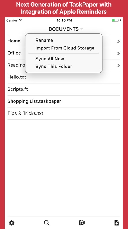 Taskmator - TaskPaper Client, Plain Text Todo List