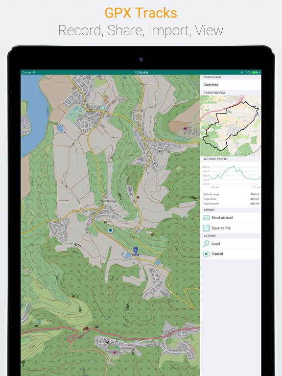 mAPP - Offline Mapping App iPad mAPP - Offline Mapping App iPad