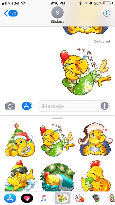 Christmas Chicken Chuu Sticker screenshot 3