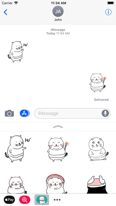 Cat Lady Animated Stickers screenshot 3